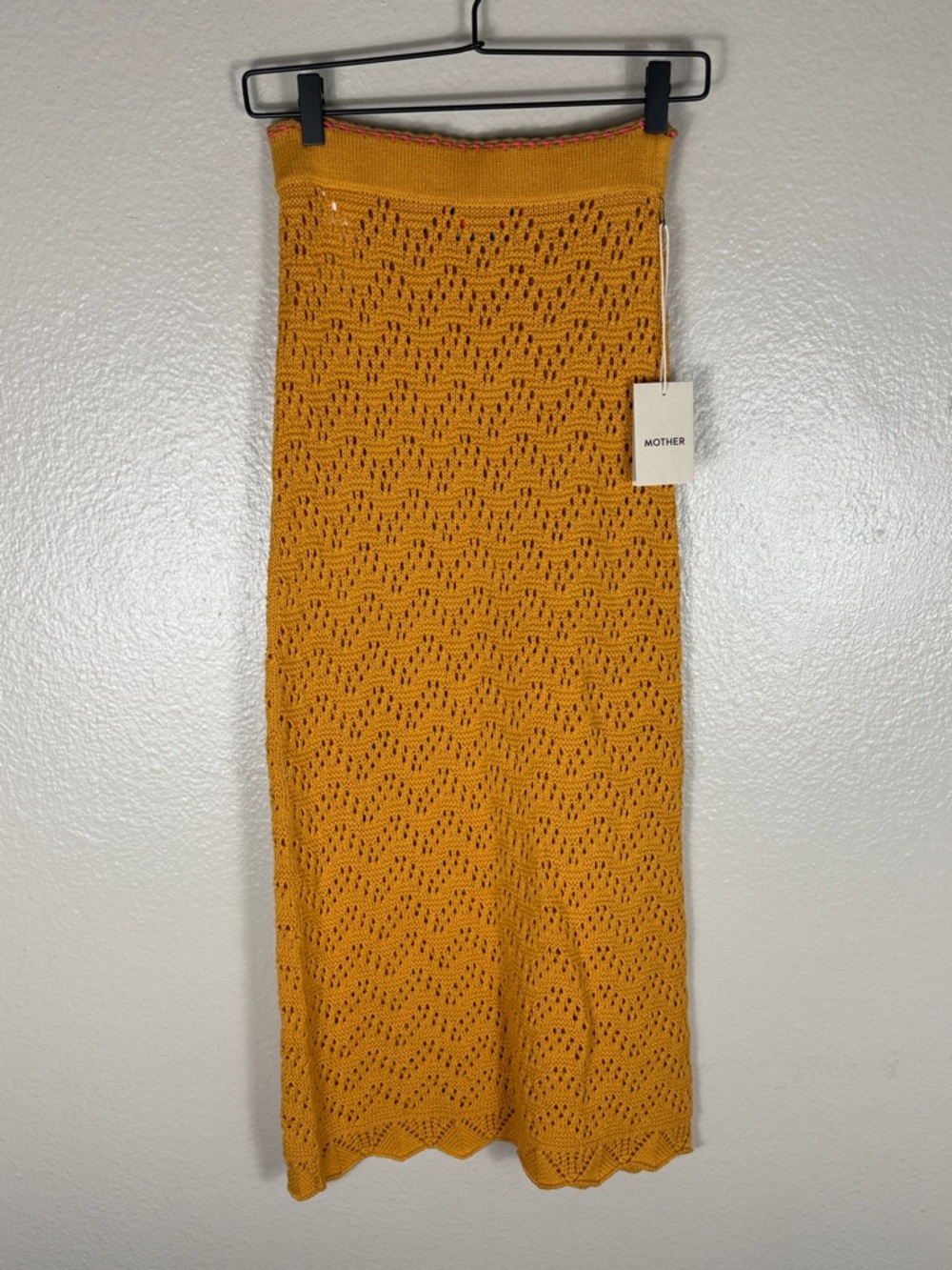 MOTHER Longline Knit Top & Skirt Set in Tangerine Dreams - Picture 10 of 11